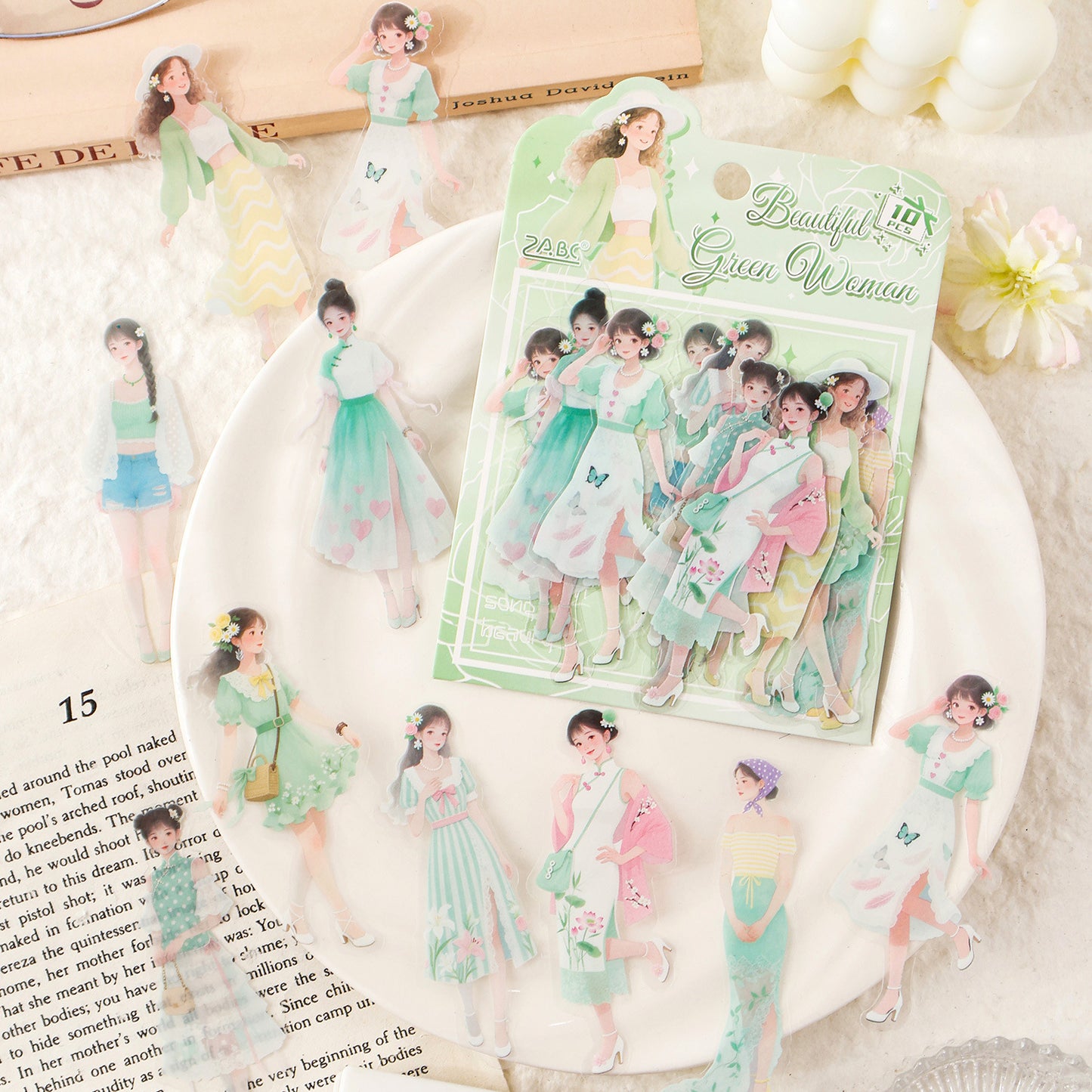 Stickers girls-10 pzas