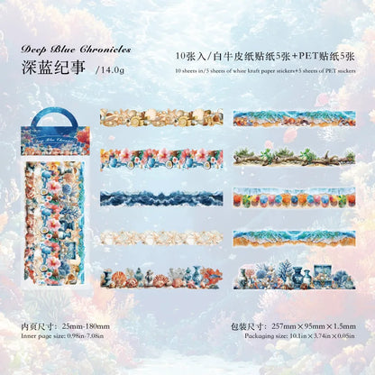 Stickers Natural History-10 pzas