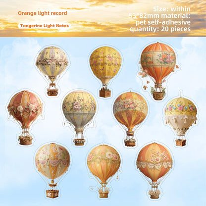 Stickers globo aerostático-20 pzas