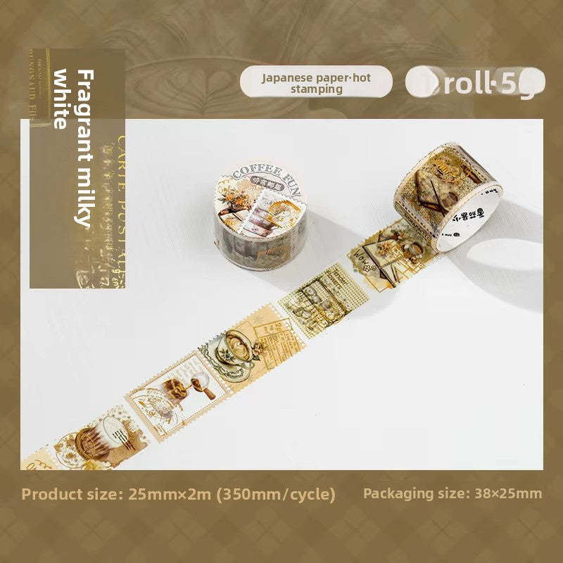 Washitape estampillas con foil-2 metros