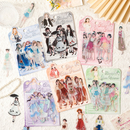 Stickers girls-10 pzas