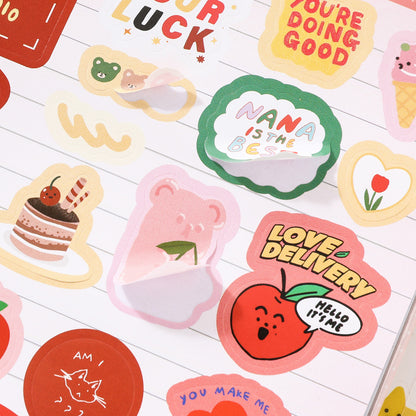 Block de stickers happines-32 hojas