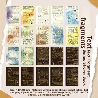 Libro stickers frases-24 hojas