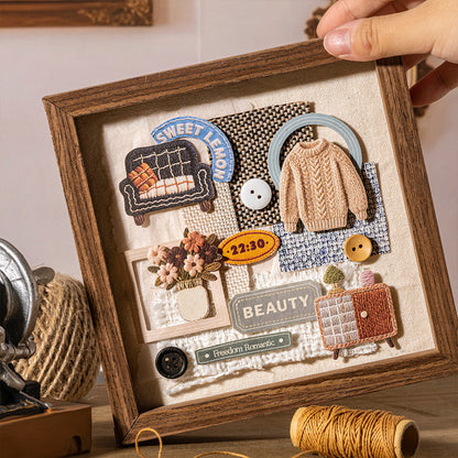 Stickers bordados-30 pzas