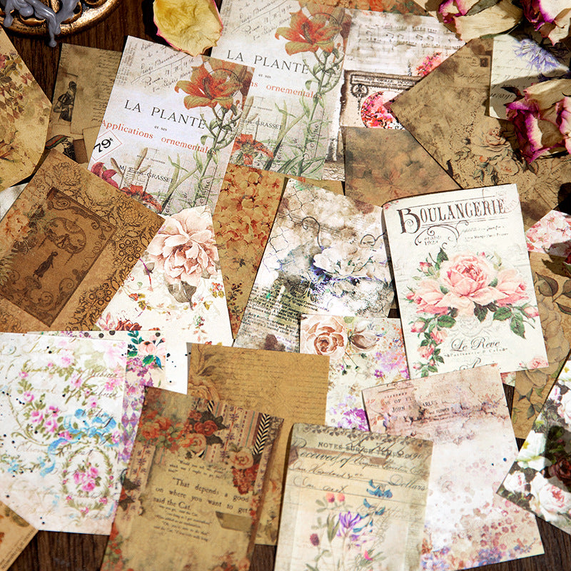 Block de papel mottled poetry vintage-100 pzas
