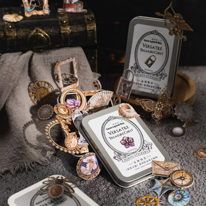 Latita de stickers cartonaje versatale-60 pzas