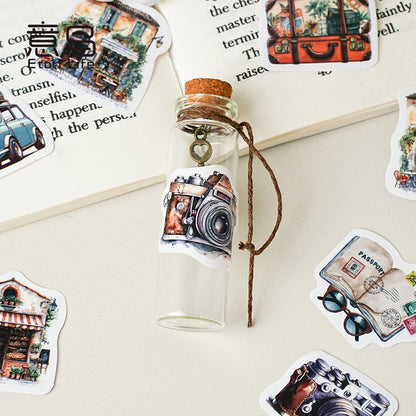 Cajita de stickers travel memories-46 pzas