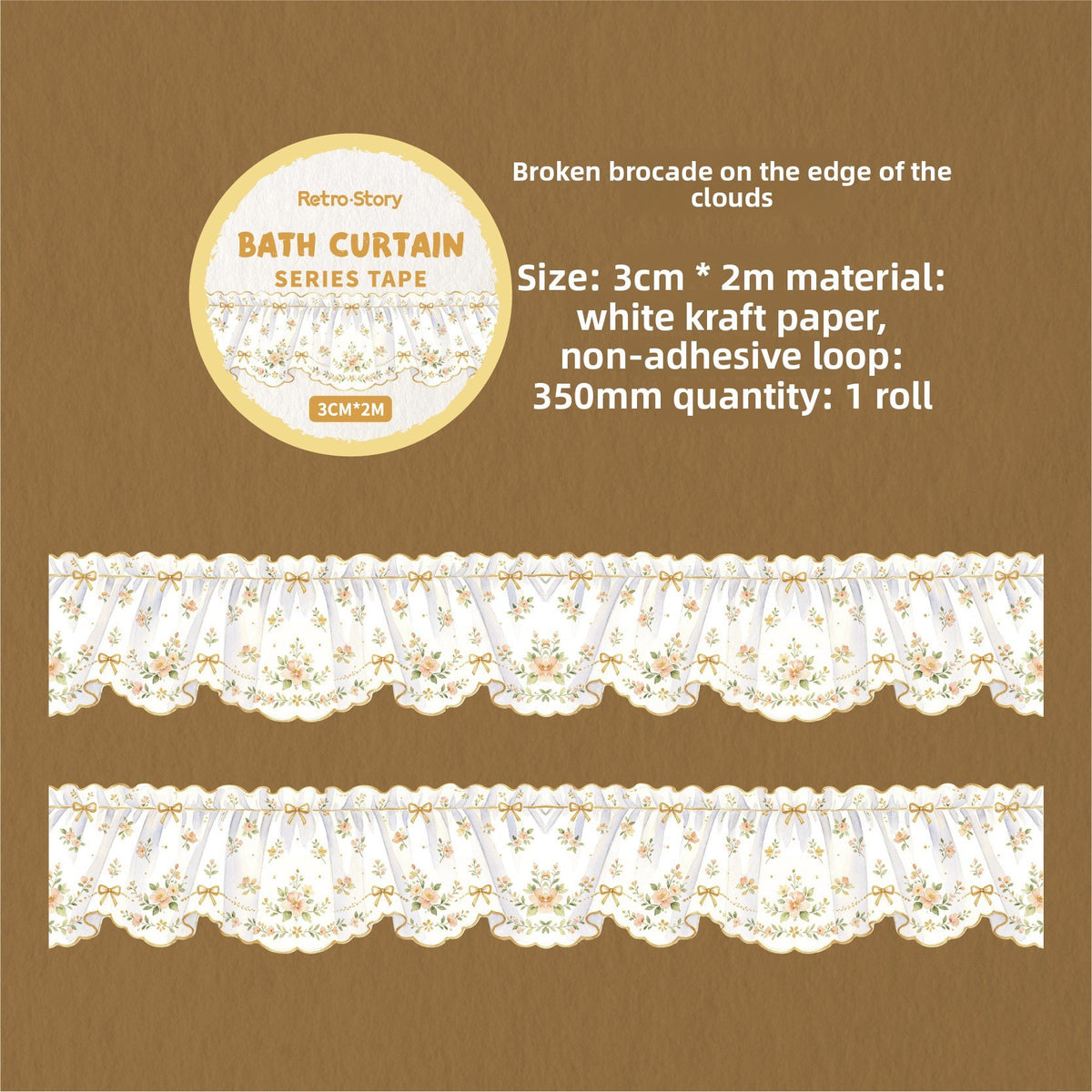 Washitape cortinas-2 metros