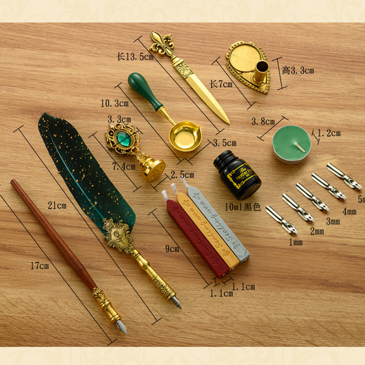 Set de escritura vintage-16 pzas
