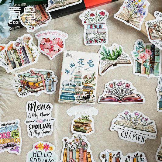 Cajita de stickers lectura -30 pzas