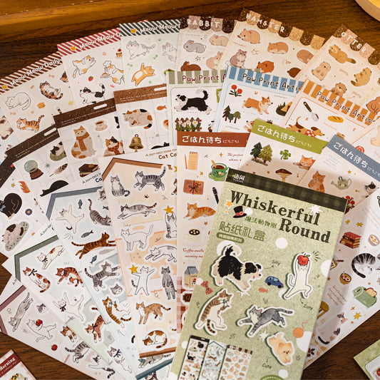 Stickers foodie meow-24 hojas