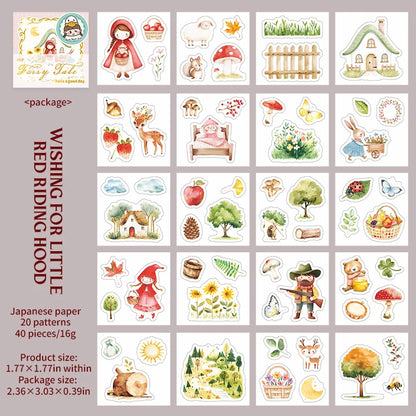 Mini librito de stickers fairy tale-40 pzas