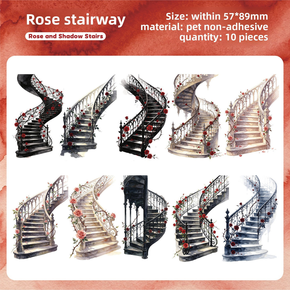 Stickers escaleras-10 pzas