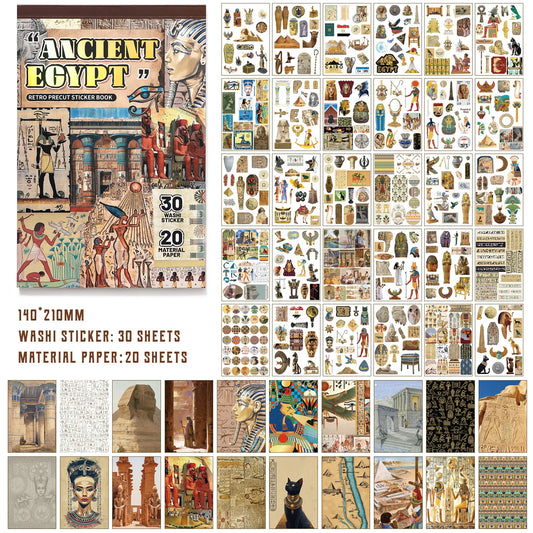 Block de stickers ancient egypt-50 hojas