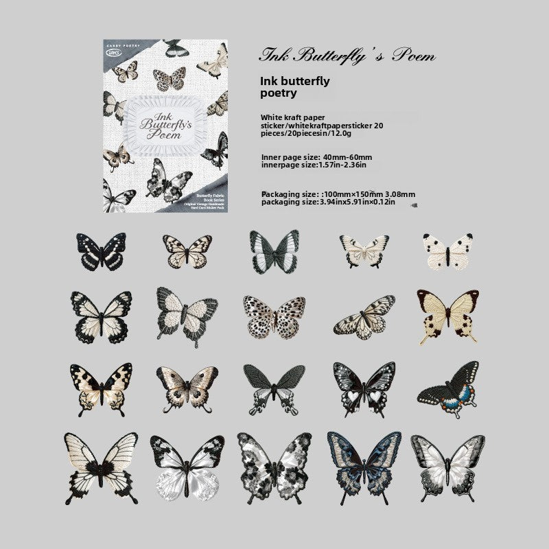 Stickers butterfly-20 pzas