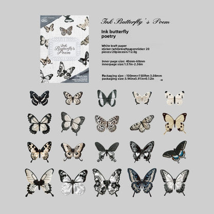 Stickers butterfly-20 pzas