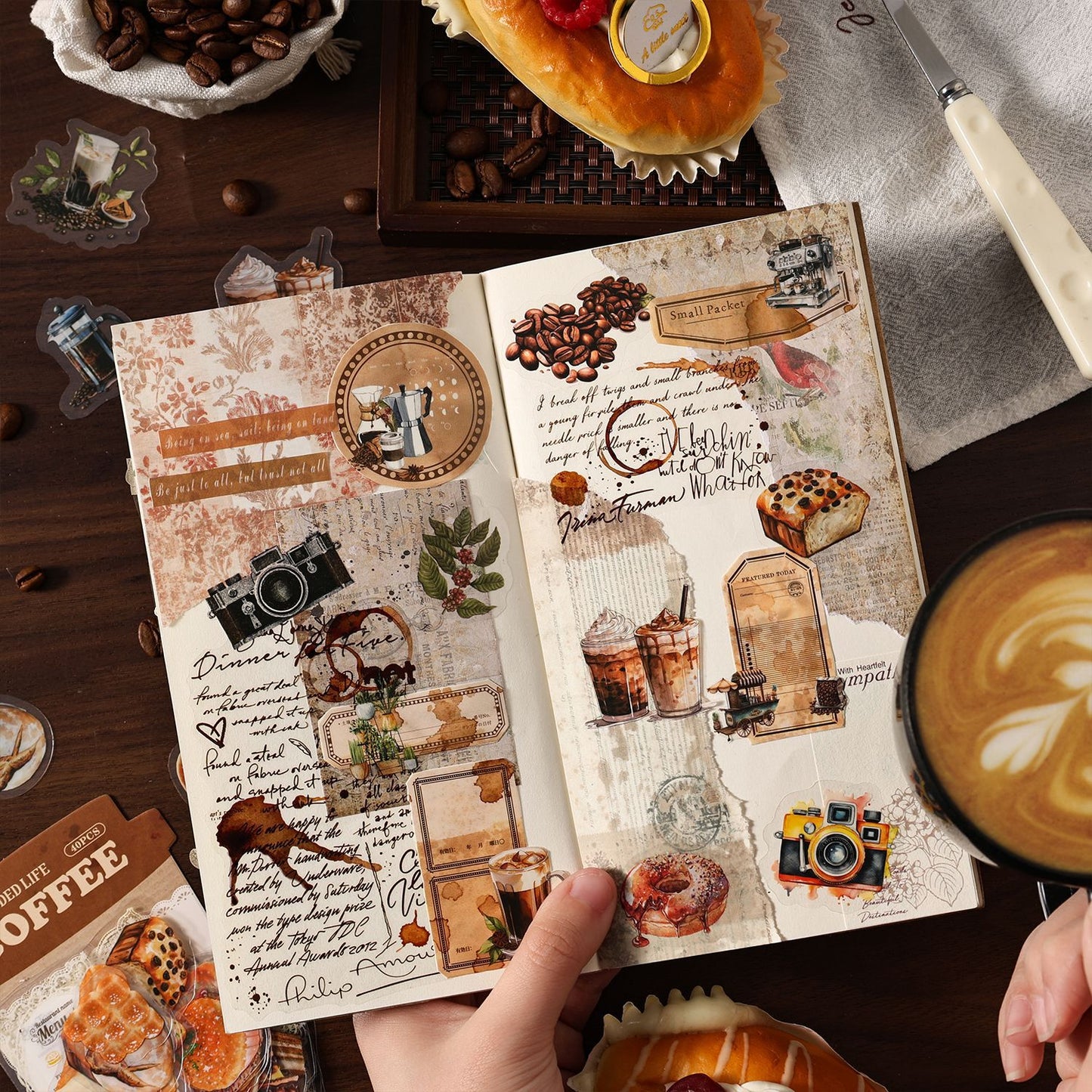 Stickers Extended life coffee-40 pzas