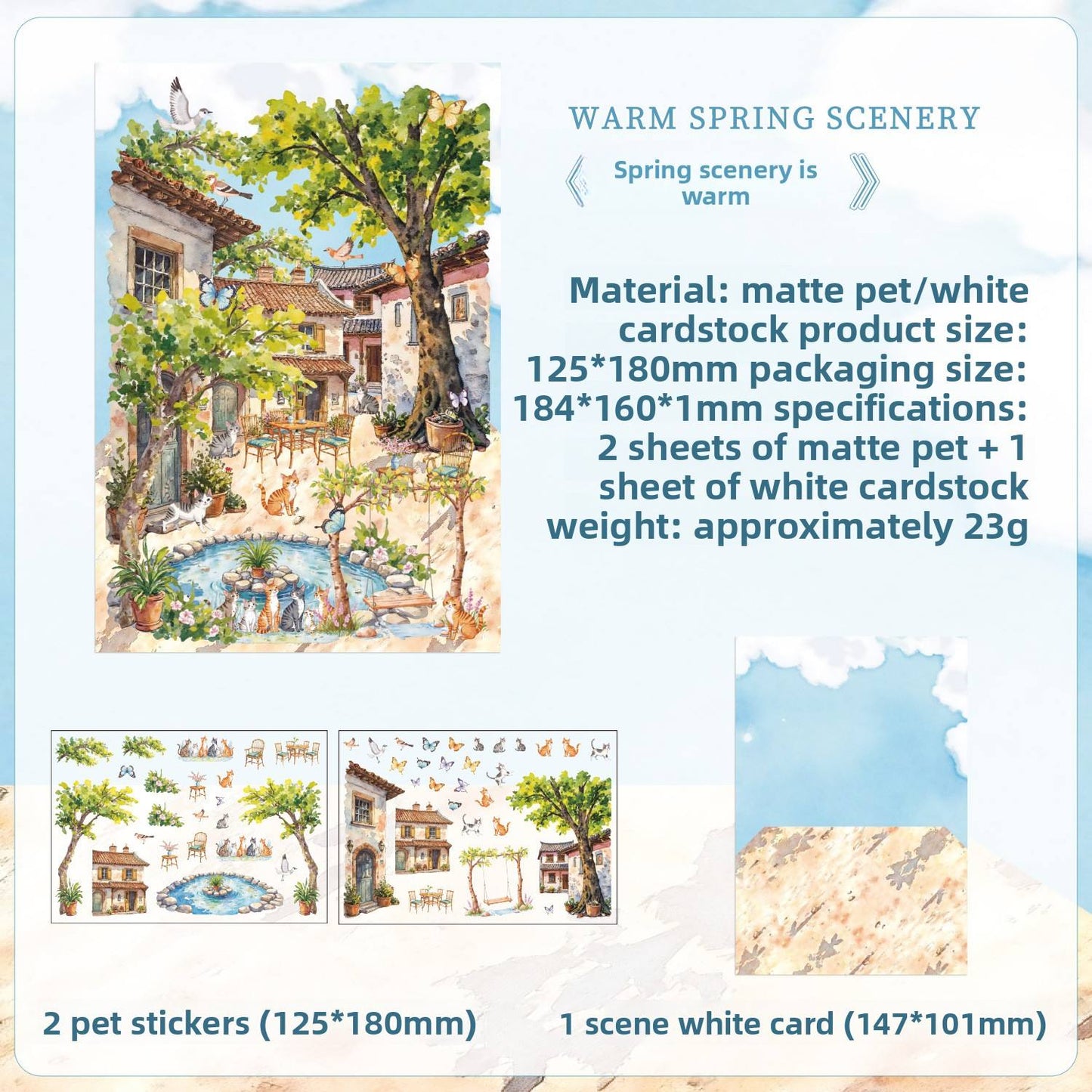 Sticker escenarios "Estaciones"