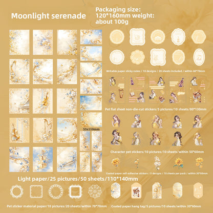 Set de papeleria Elegant waltz-130 pzas