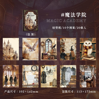 Papel magical realm-20 pzas
