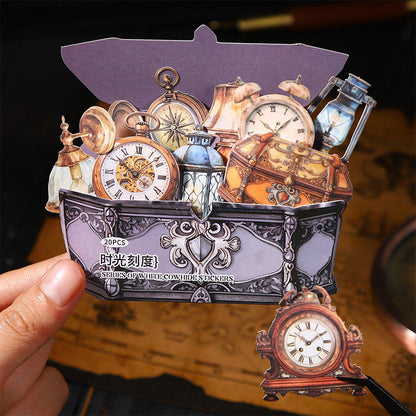 Stickers white cowhide-20 pzas