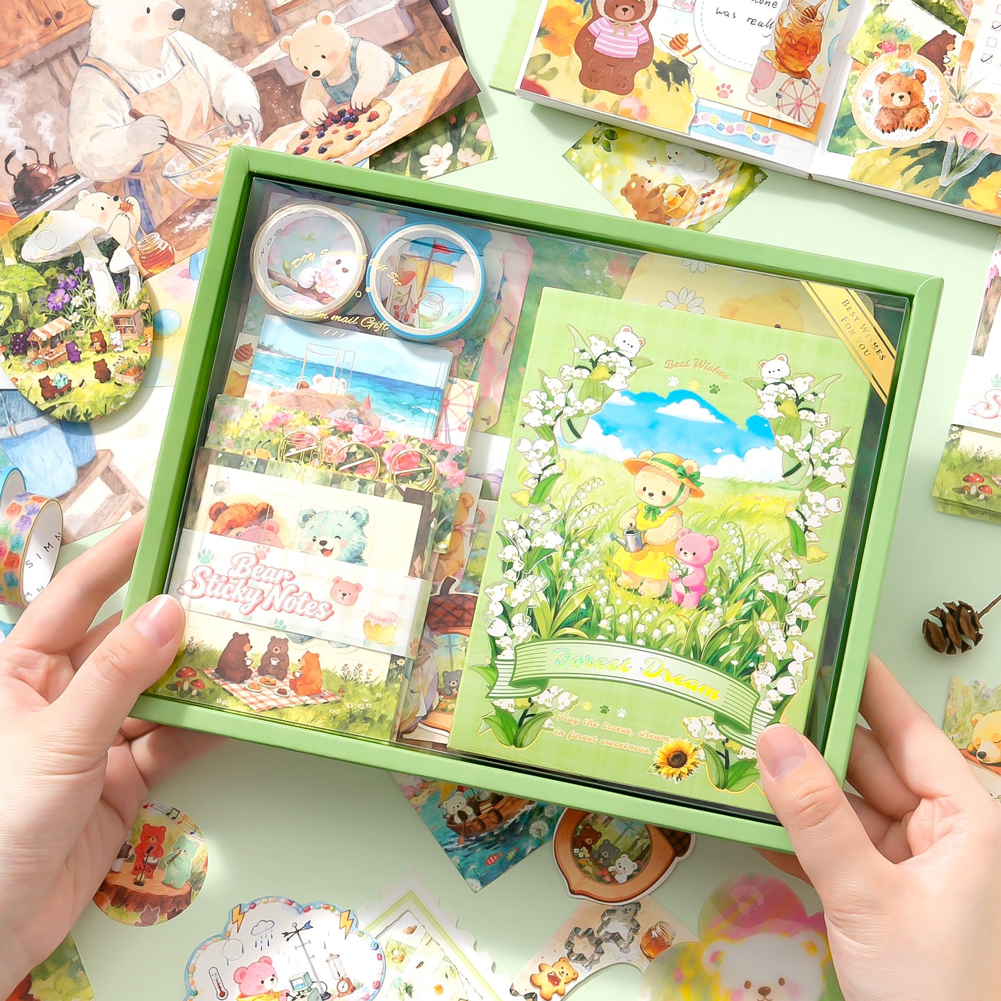Set de papeleria forest dream-157 pzas