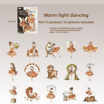 Stickers little ballet-15 pzas