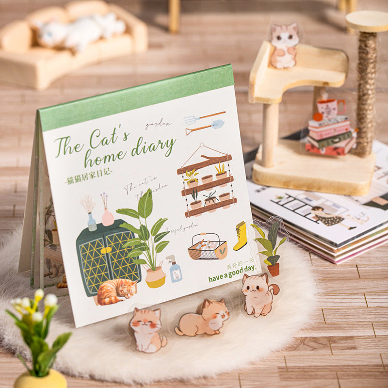 Mini revista the cat home diary-10 hojas
