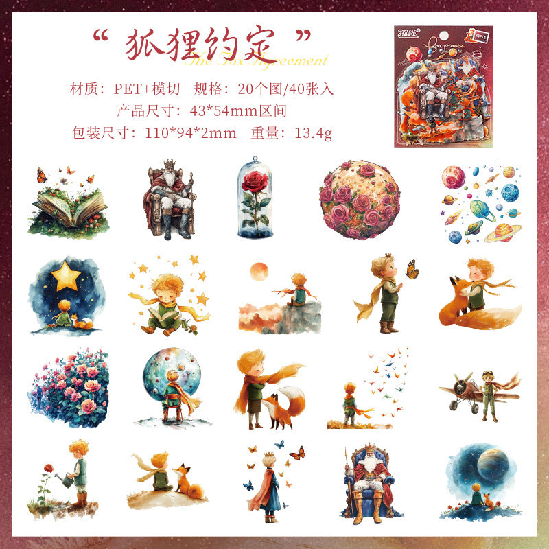 Stickers fantastic journey-40 pzas