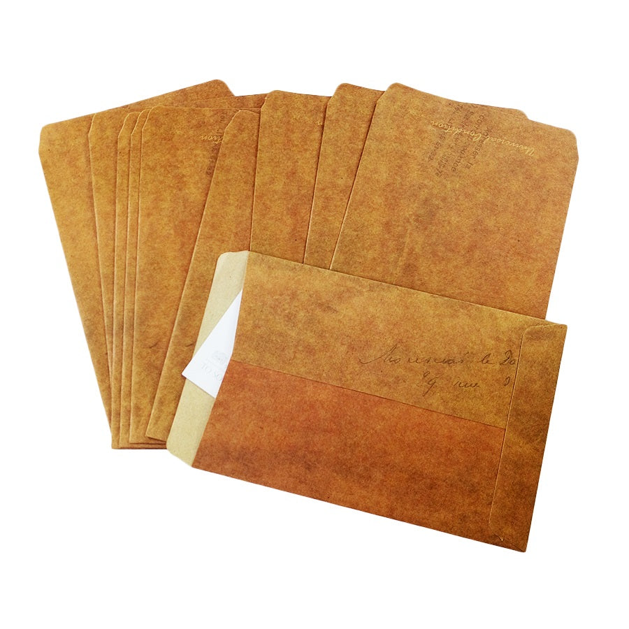Sobres kraft vintage-4 pzas