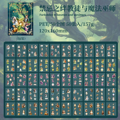 Libro de stickers fantasy-50 pzas