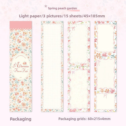 Notepad decopapel long strip-15 pzas