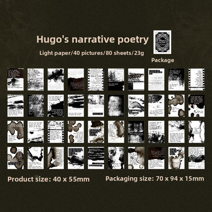 Mini librito decopapel poetry-80 hojas