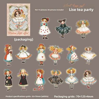 Stickers westerm style-15 pzas