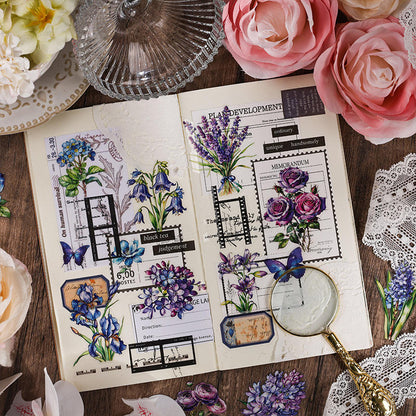 Stickers big flowers-4 pzas