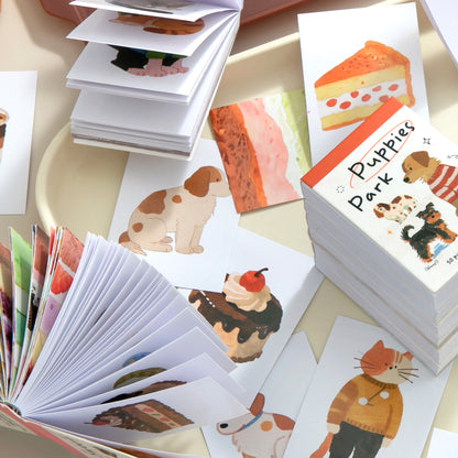Mini librito de stickers cute-50 pzas
