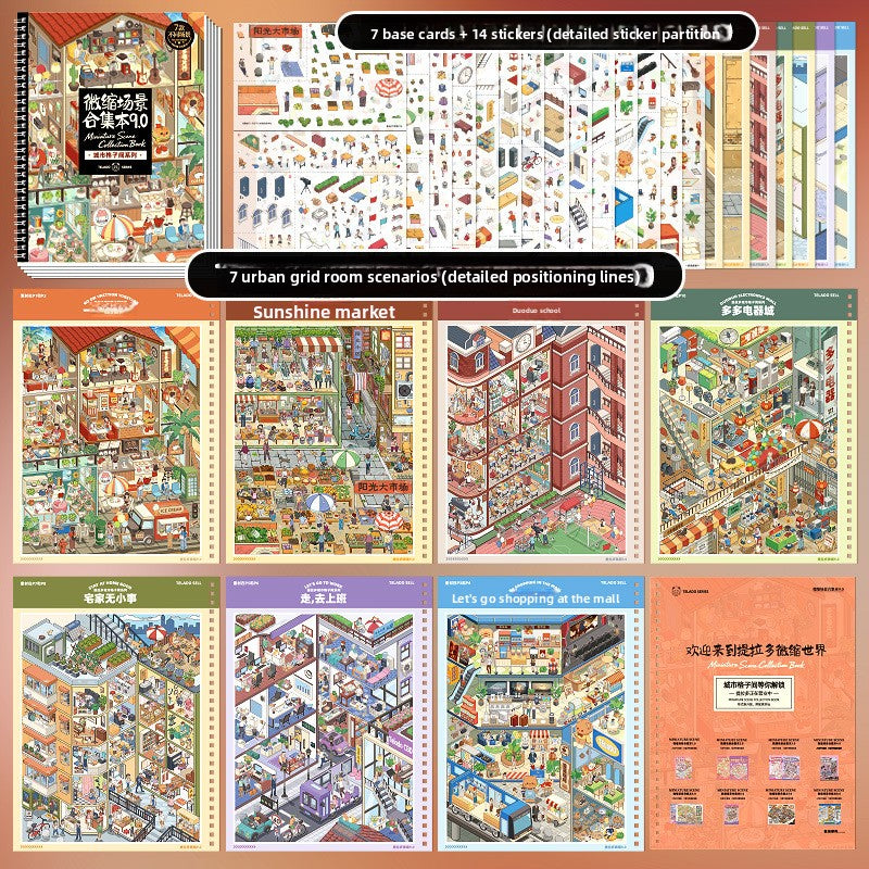 Sticker escenario A4-7 escenarios