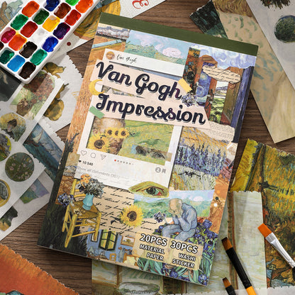 Block de stickers Van Gogh Impression-50 hojas
