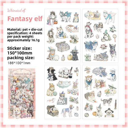 Stickers cute pet-4 planchas