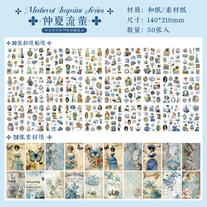 Block de stickers victorianas-50 hojas