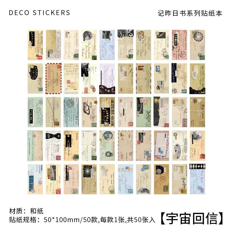 Sticker book postal-50 pzas