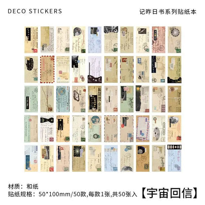 Sticker book postal-50 pzas
