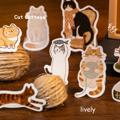 Stickers foodie meow-24 hojas