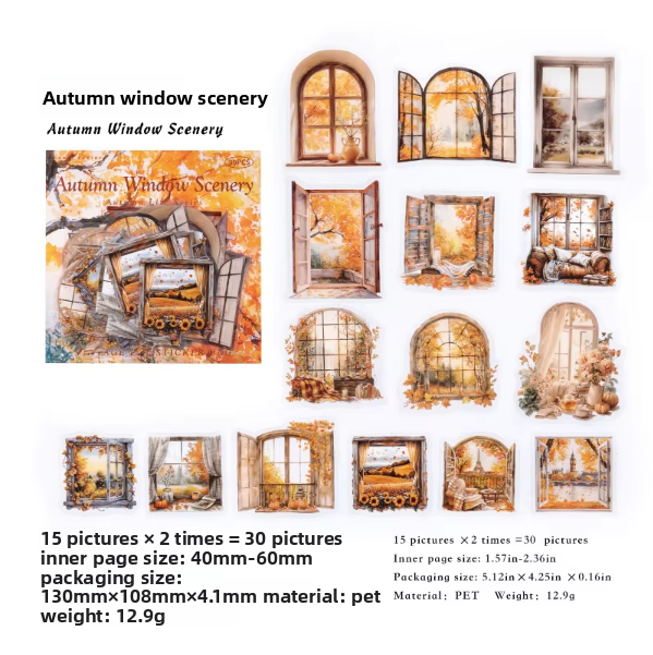 Stickers autumn-30 pzas