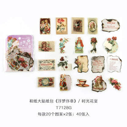 Stickers washi dreams-40 pzas