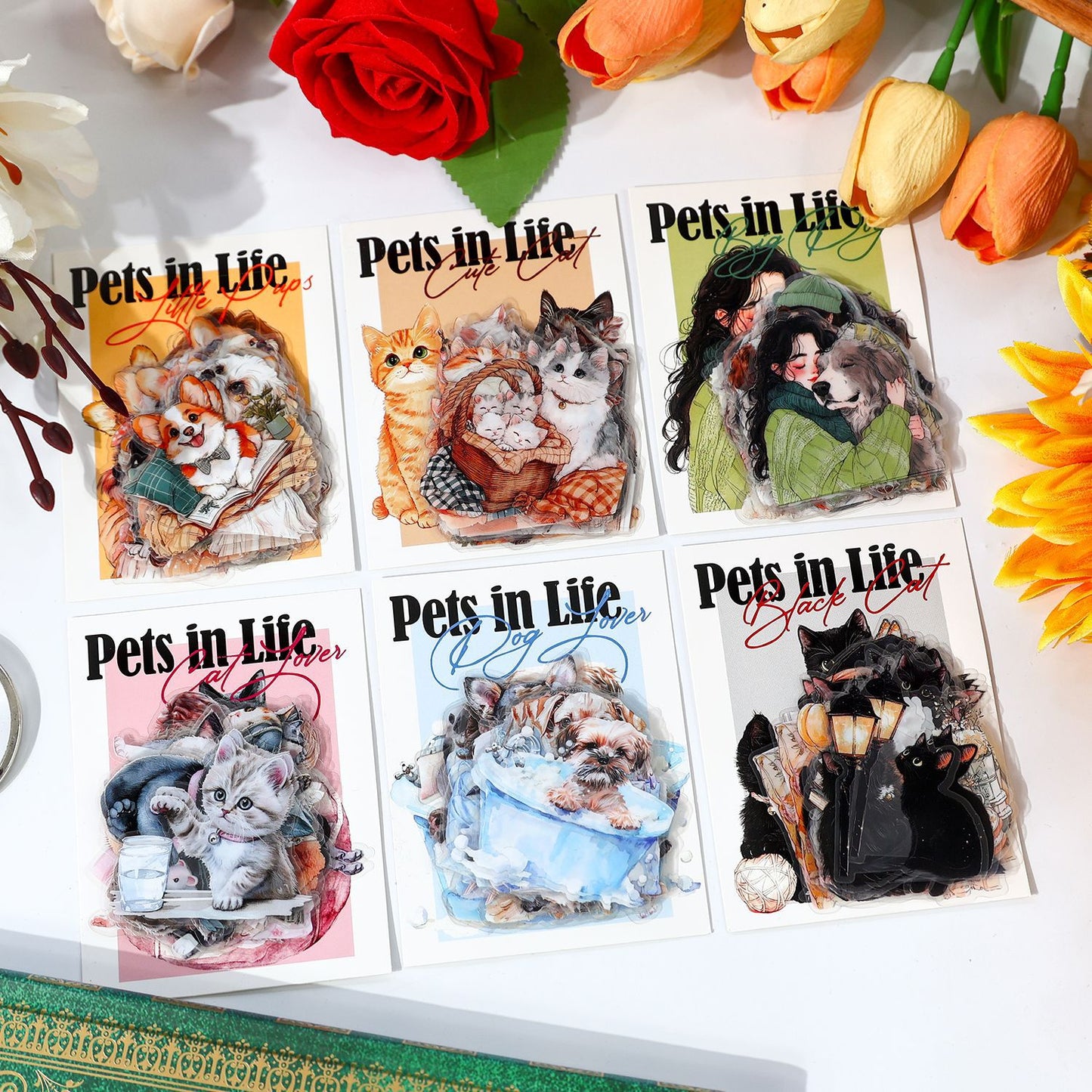 Stickers pets in life-40 pzas