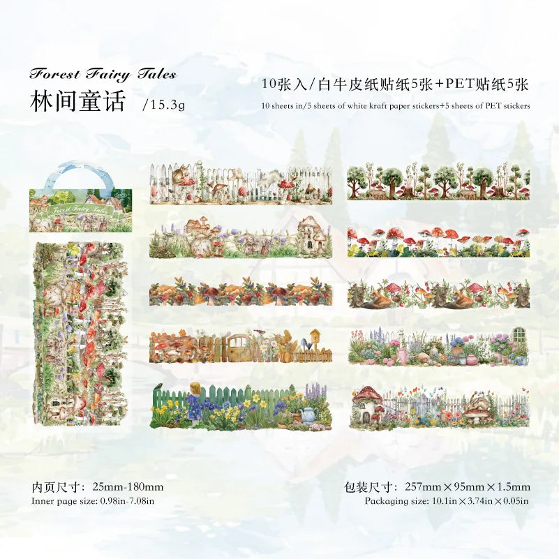 Stickers Natural History-10 pzas