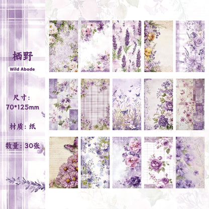 Block de papeles morning flowers-30 pzas