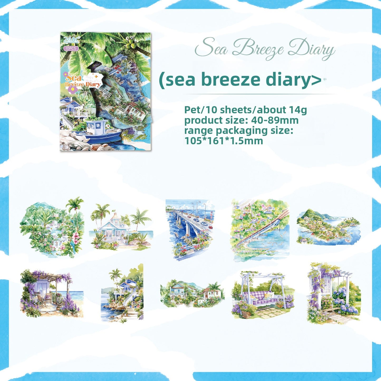 Stickers seasonal series-10 pzas