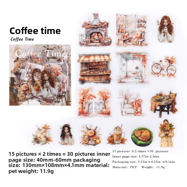 Stickers autumn-30 pzas